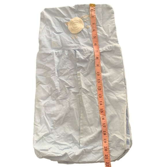 Light Blue Diaper Caddy Stacker Hanging Fabric Storage - Picture 6 of 6